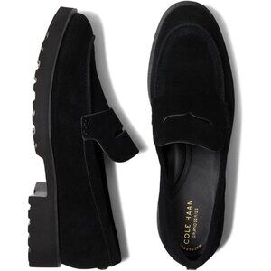 Cole Haan Geneva Loafer, Waterproof Black Suede, Size 8.5 - Excellent Condition
